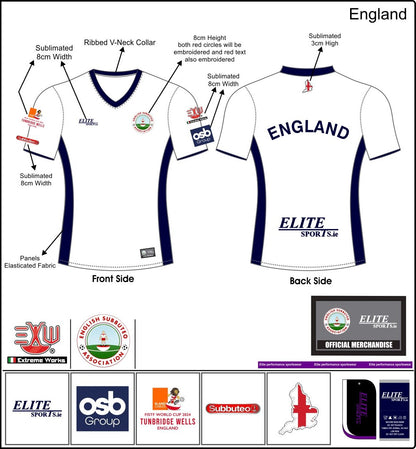 Eland Cables FISTF World Cup 2024 England Shirt