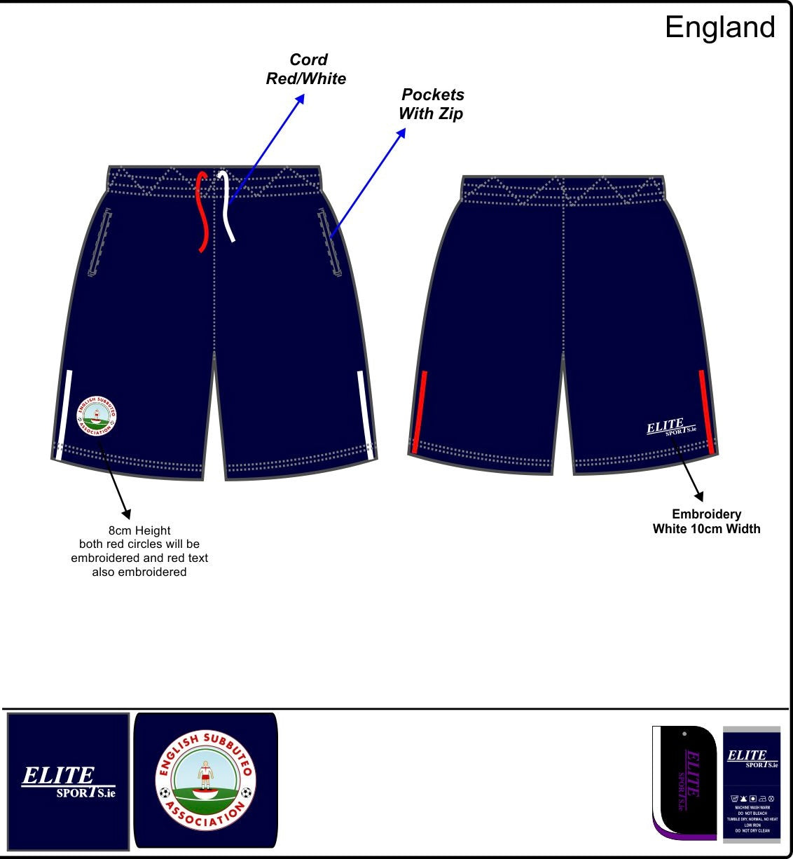 Eland Cables FISTF World Cup 2024 England Shorts